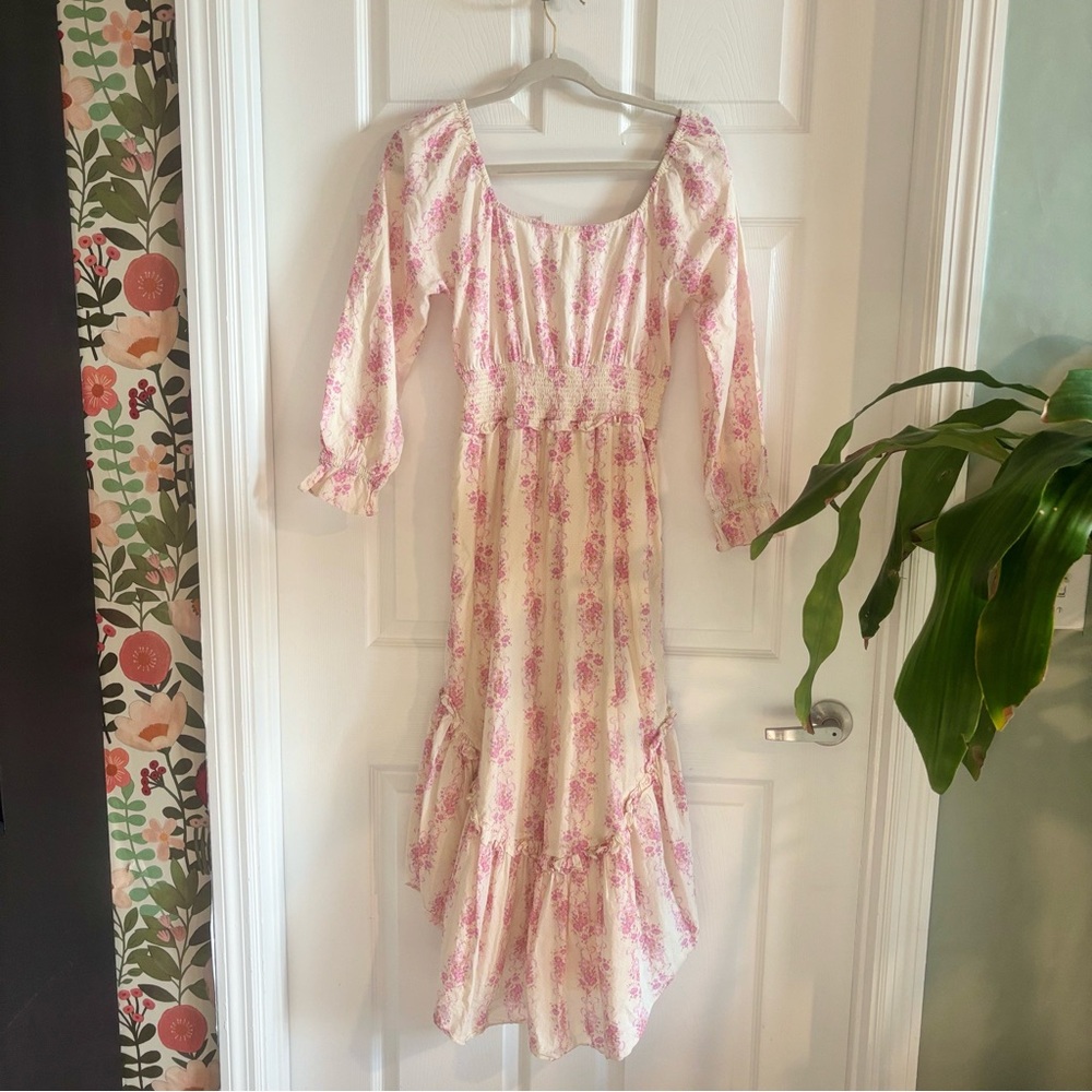 LOVESHACKFANCY Firefly floral cotton midi dress Size xs - Picture 8 of 11